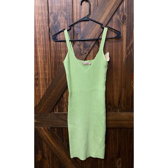 Paradise USA Mint Green Mini Dress Bodycon Women’s Sz Large - Picture 1 of 4